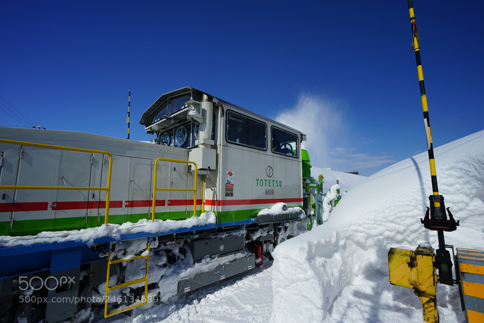 Sony a7 II sample photo. Snowplow 飯山線 photography