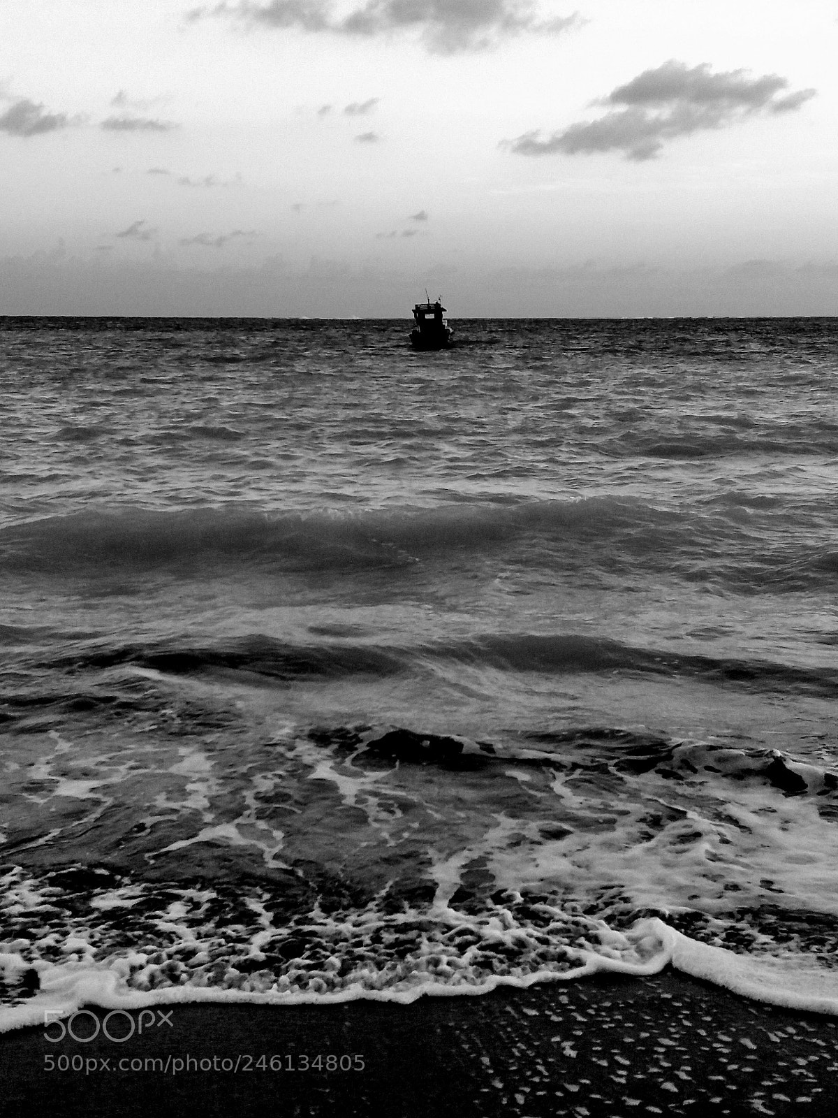 Samsung Galaxy J5(2016) sample photo. Boat bw photography