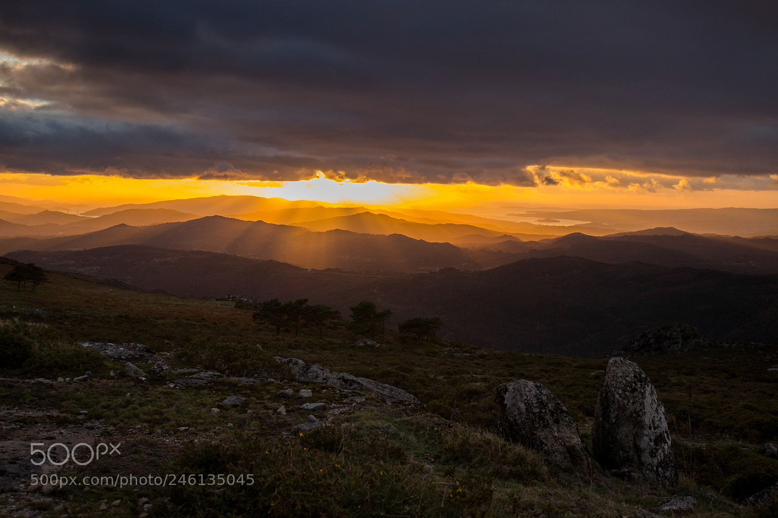 Canon EOS 80D sample photo. Serra do cando sunset photography