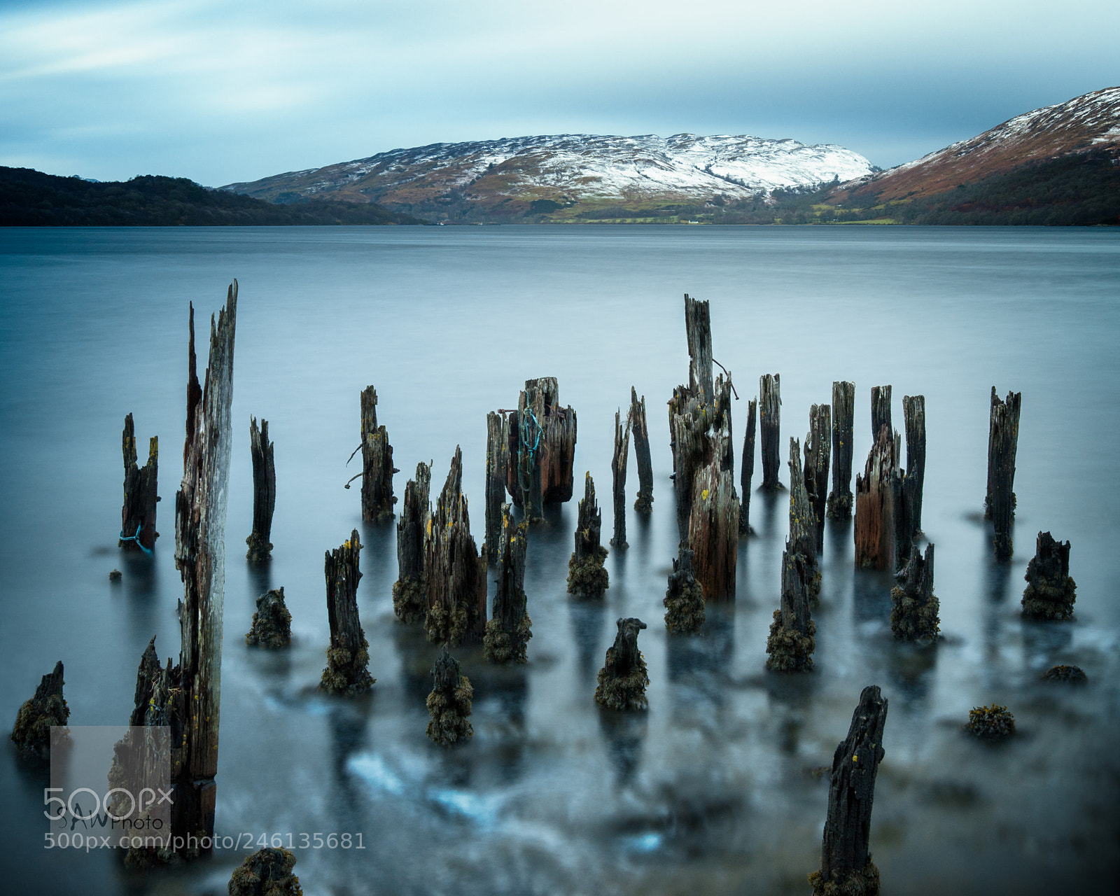 Nikon D3 sample photo. A jetty, a loch photography