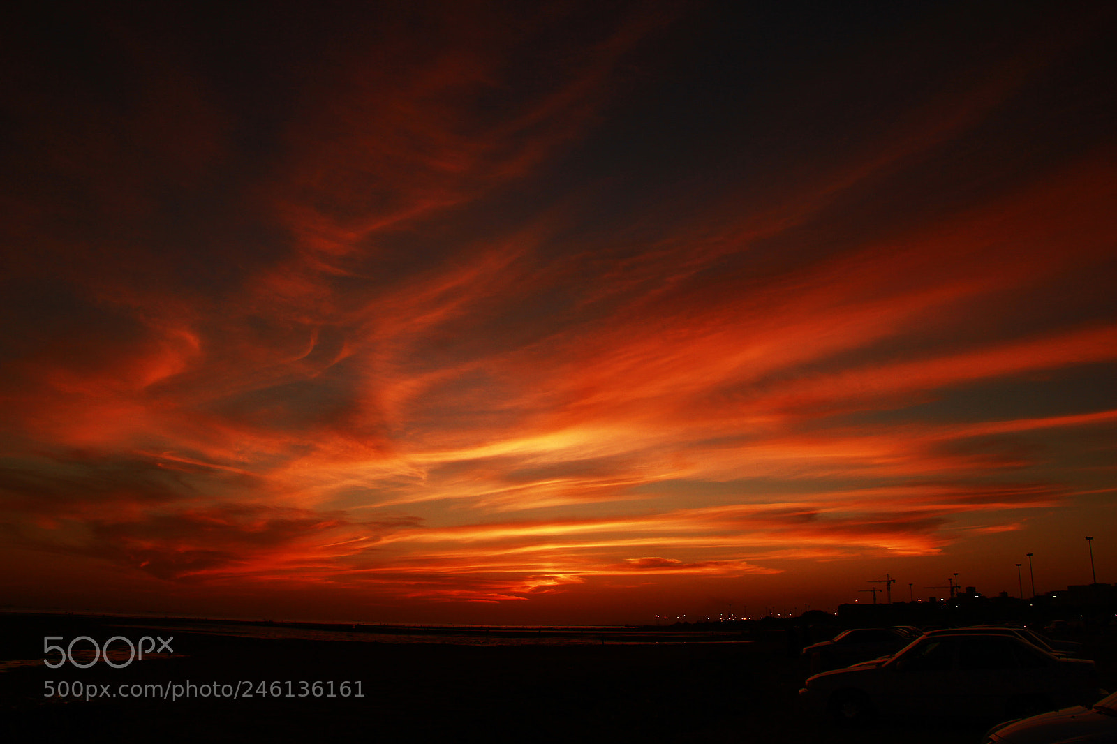 Canon EOS 60D sample photo. Red sky photography
