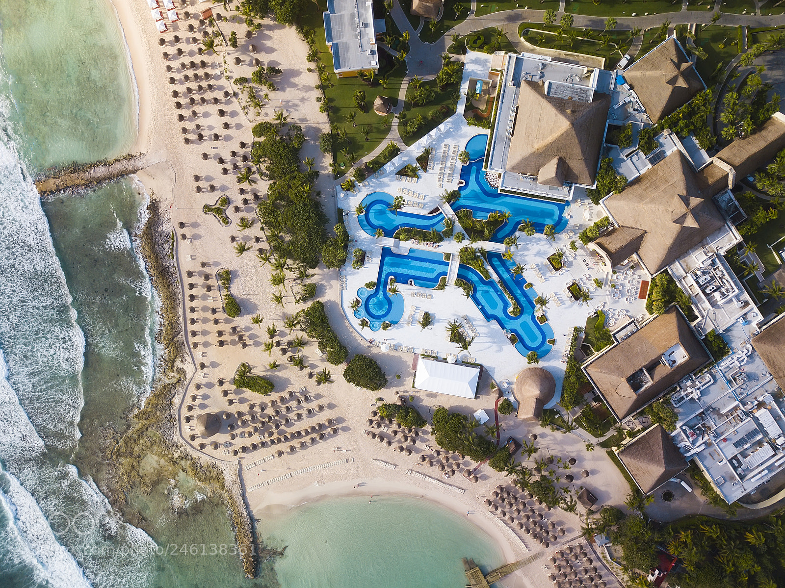 DJI FC220 sample photo. Akumal resort photography
