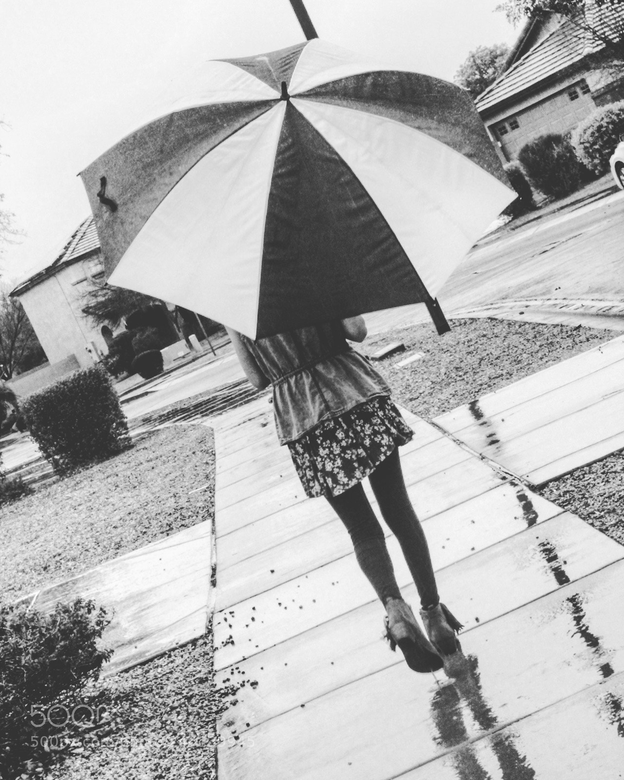Canon EOS 1300D (EOS Rebel T6 / EOS Kiss X80) sample photo. Walking in the rain photography