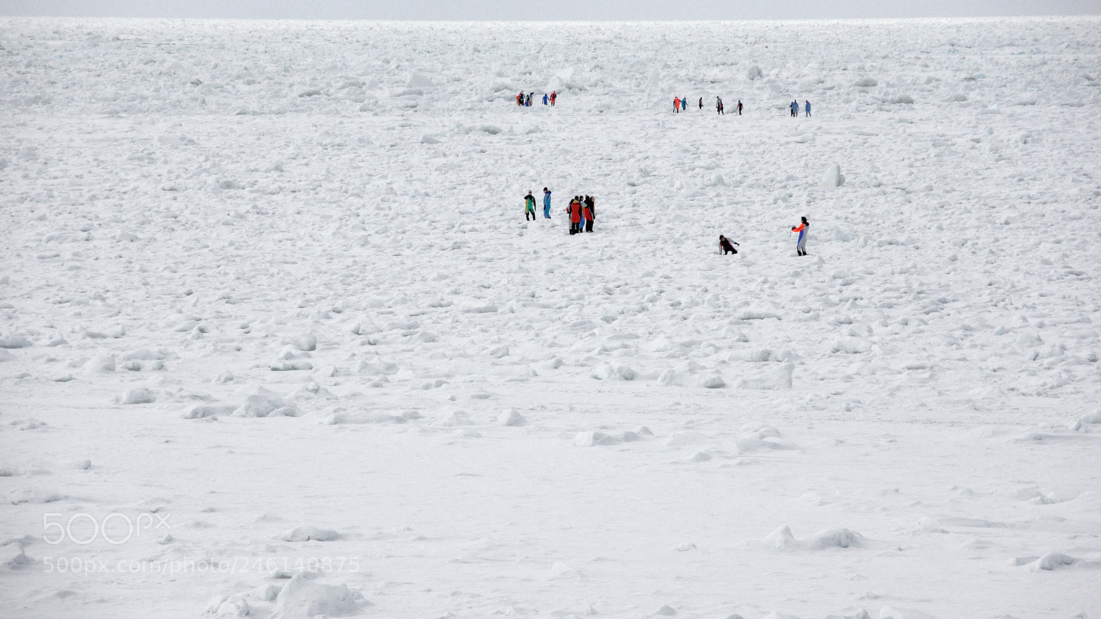 Nikon Coolpix P7700 sample photo. Sea ice walkers photography