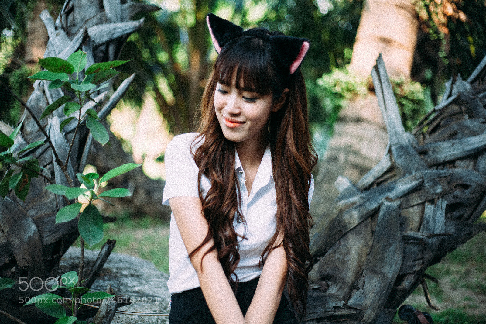 Canon EOS 5D sample photo. Ear cat girl #10 photography