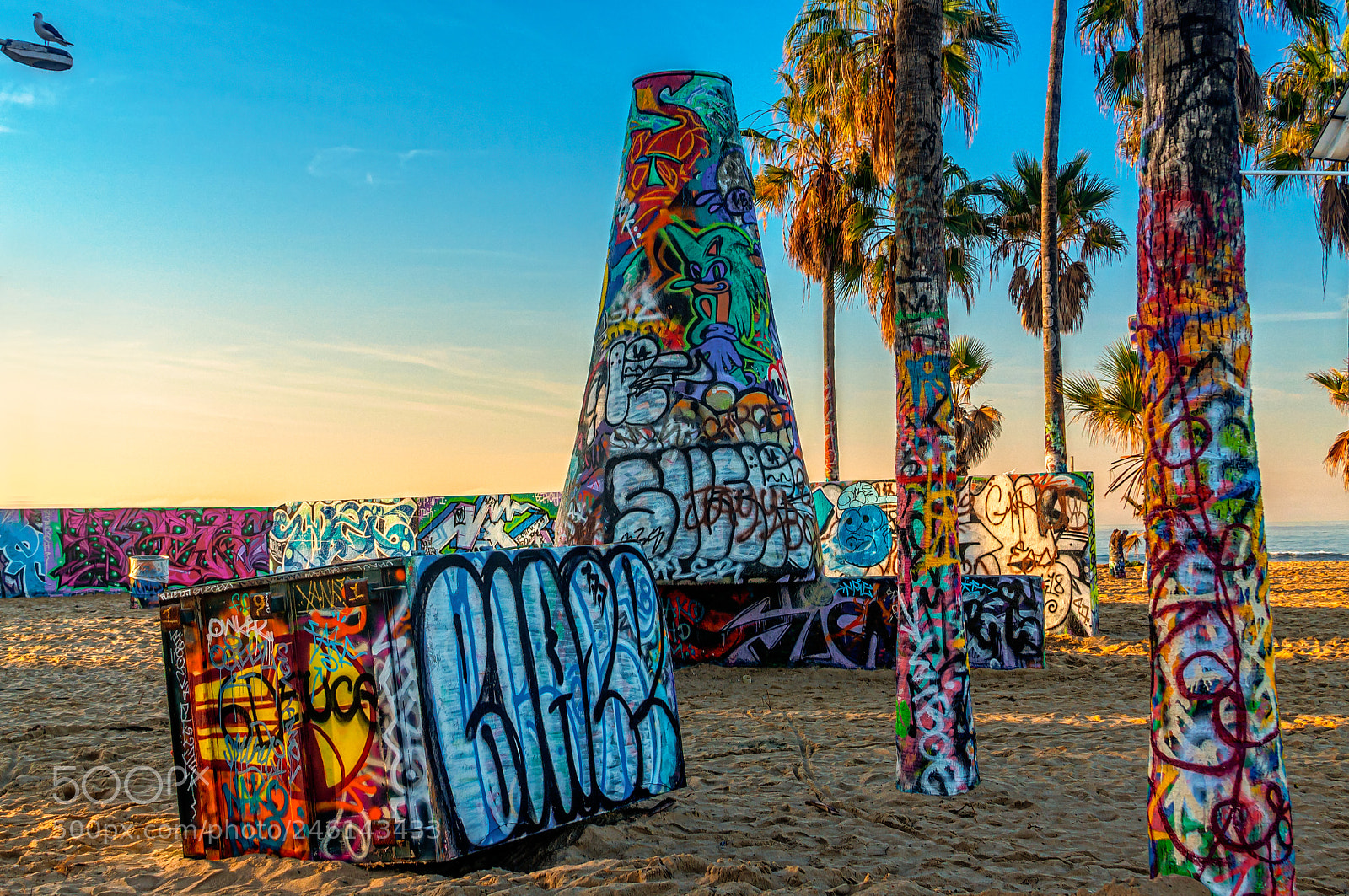 Canon EOS 40D sample photo. Graffiti art at venice photography