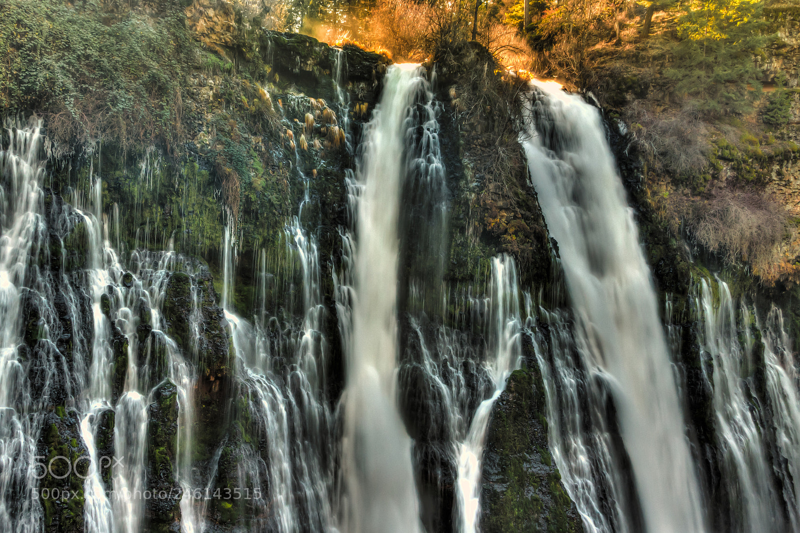 Canon EOS 40D sample photo. Light over burney falls photography