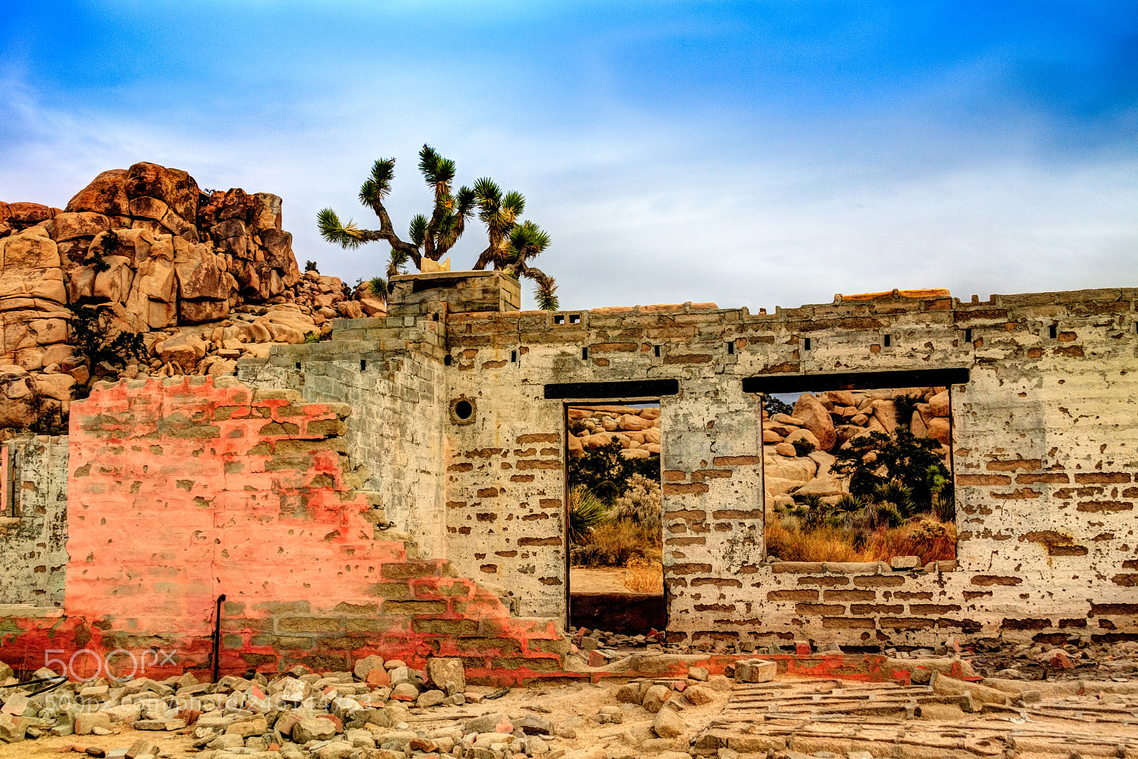 Canon EOS 40D sample photo. Ruins in joshua tree photography