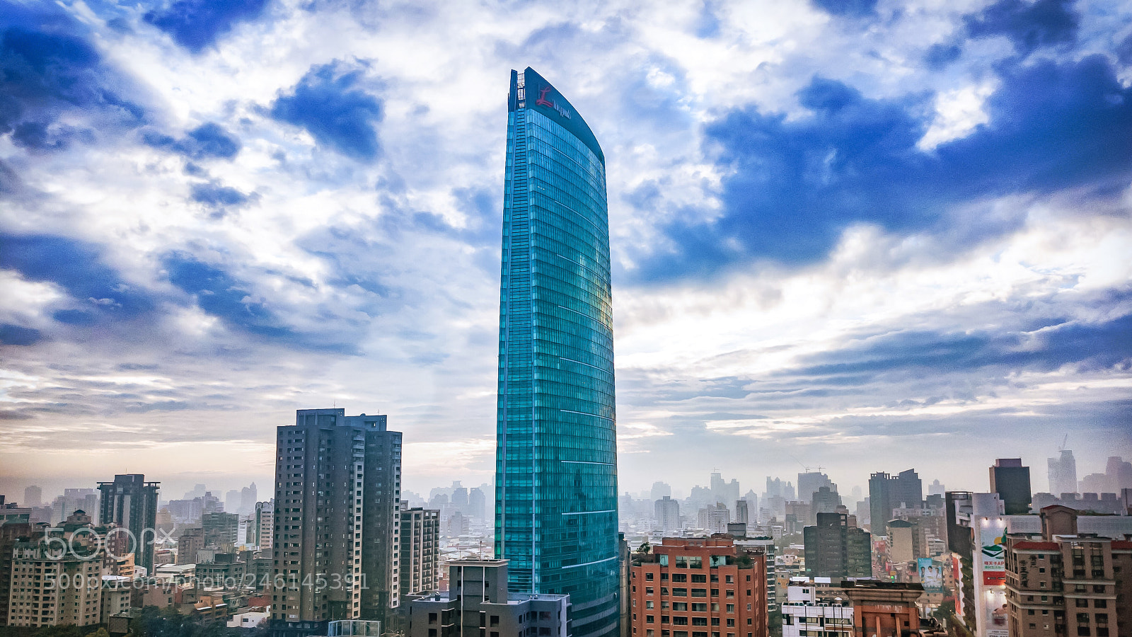 DJI FC220 sample photo. The highest building in photography