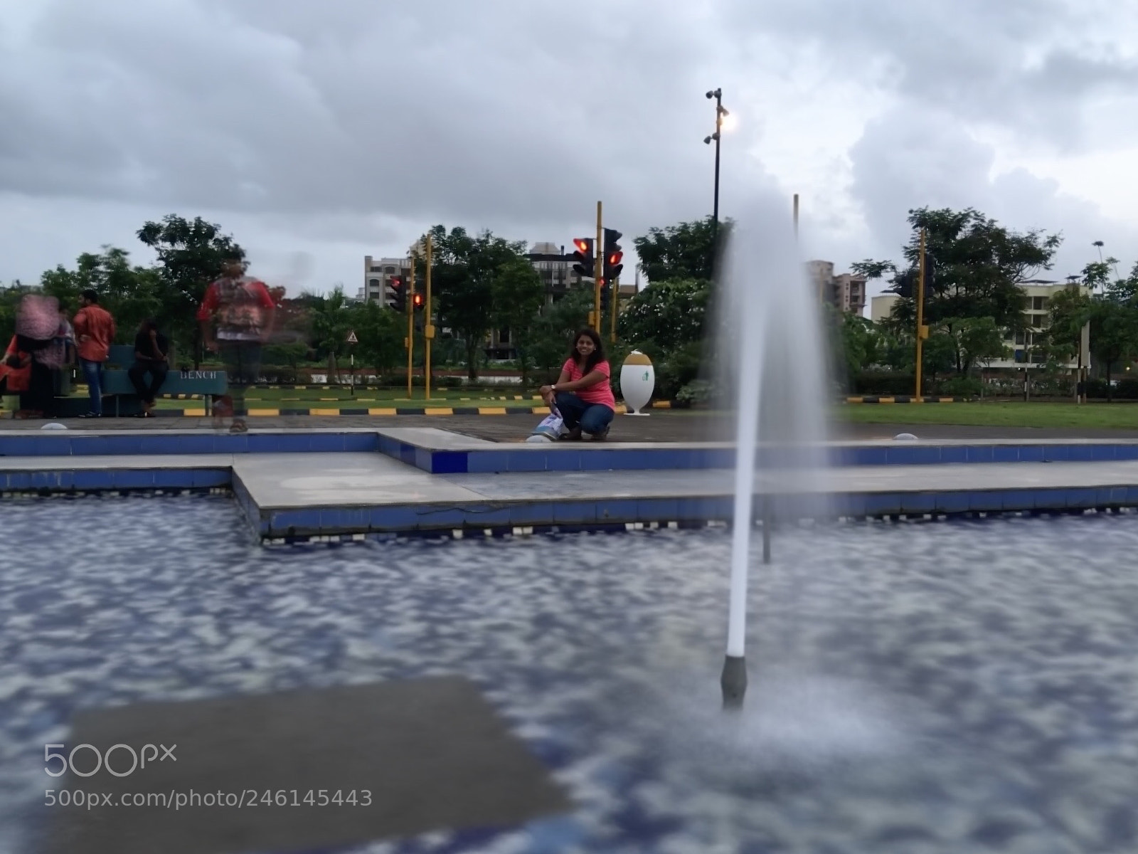 Apple iPhone SE sample photo. The silk fountain photography