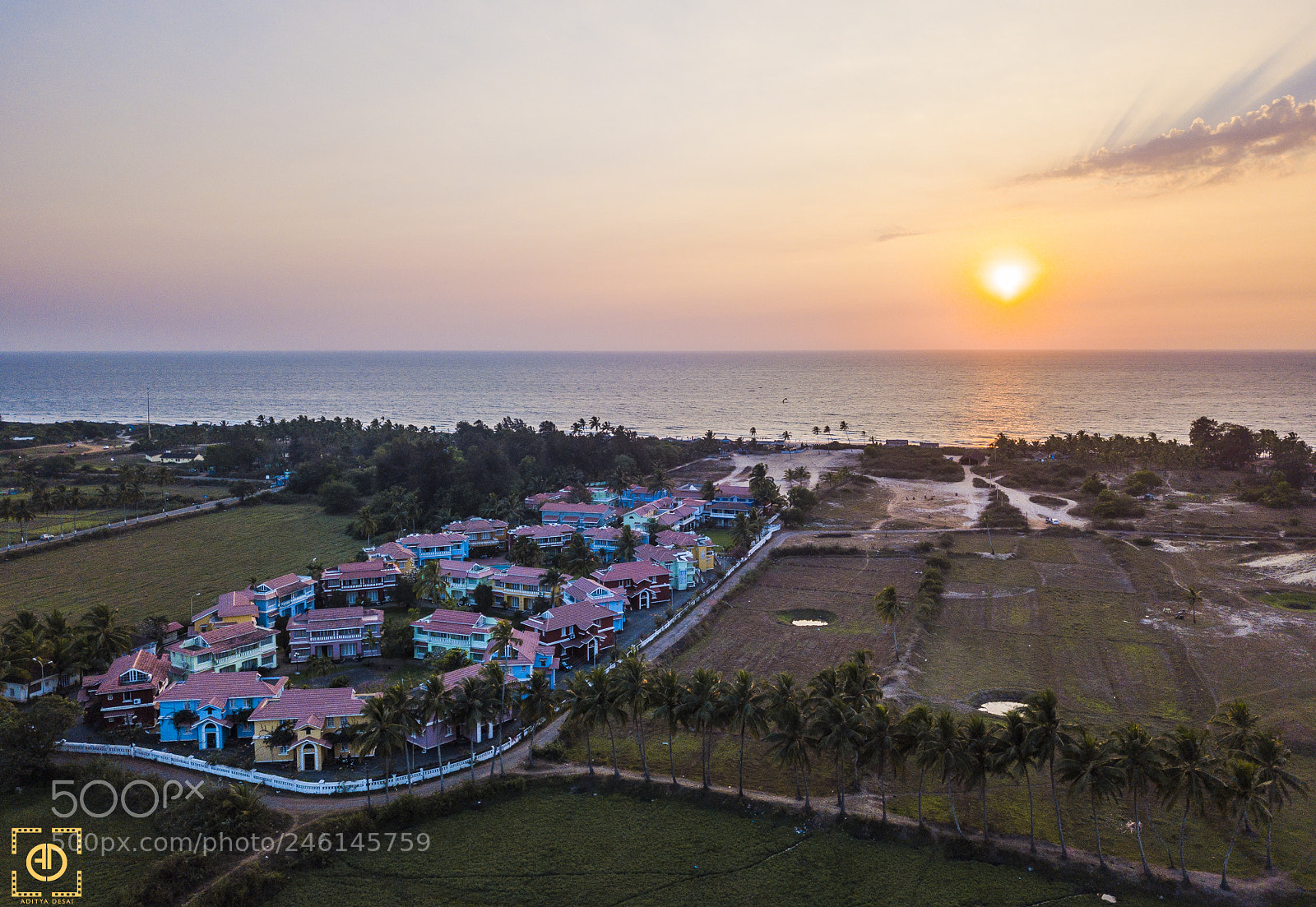 DJI FC220 sample photo. Goan sunset's. photography