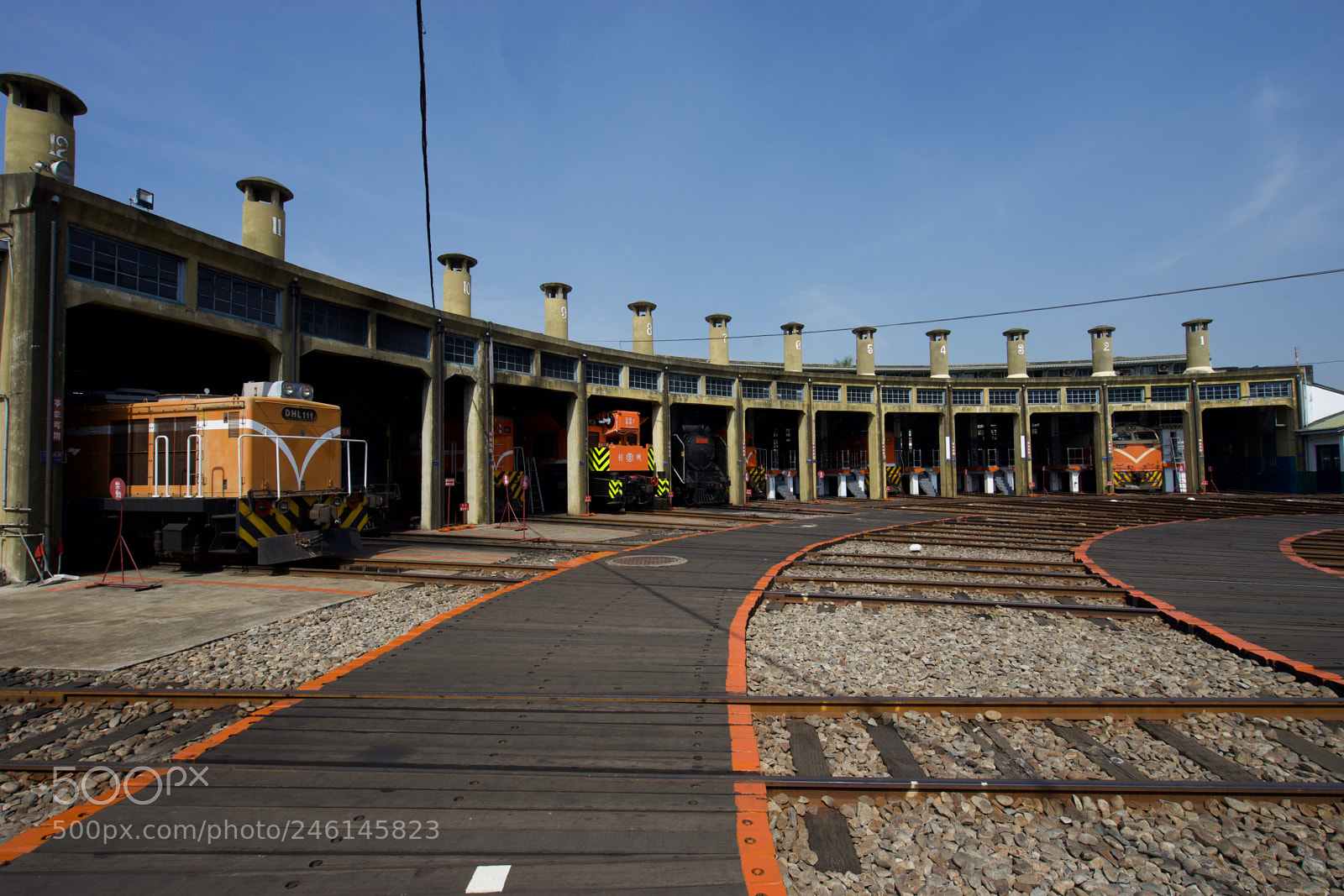 Sony a7 sample photo. Changhua railway roundhouse photography
