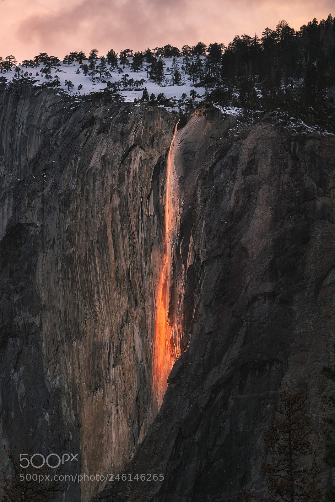 Sony a7R II sample photo. Yosemite firefalls photography