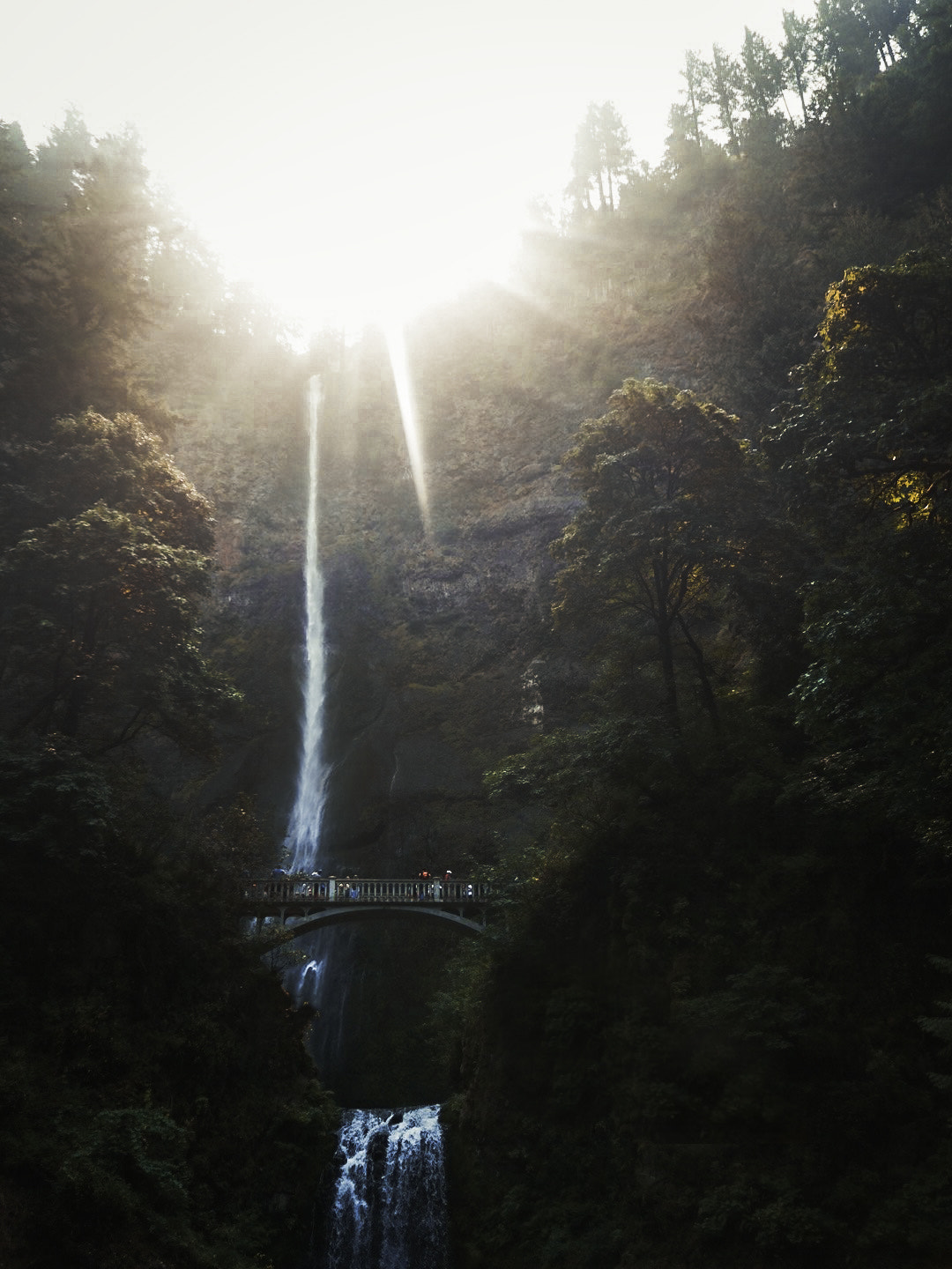 Sony Cyber-shot DSC-QX100 sample photo. Multnomah falls photography