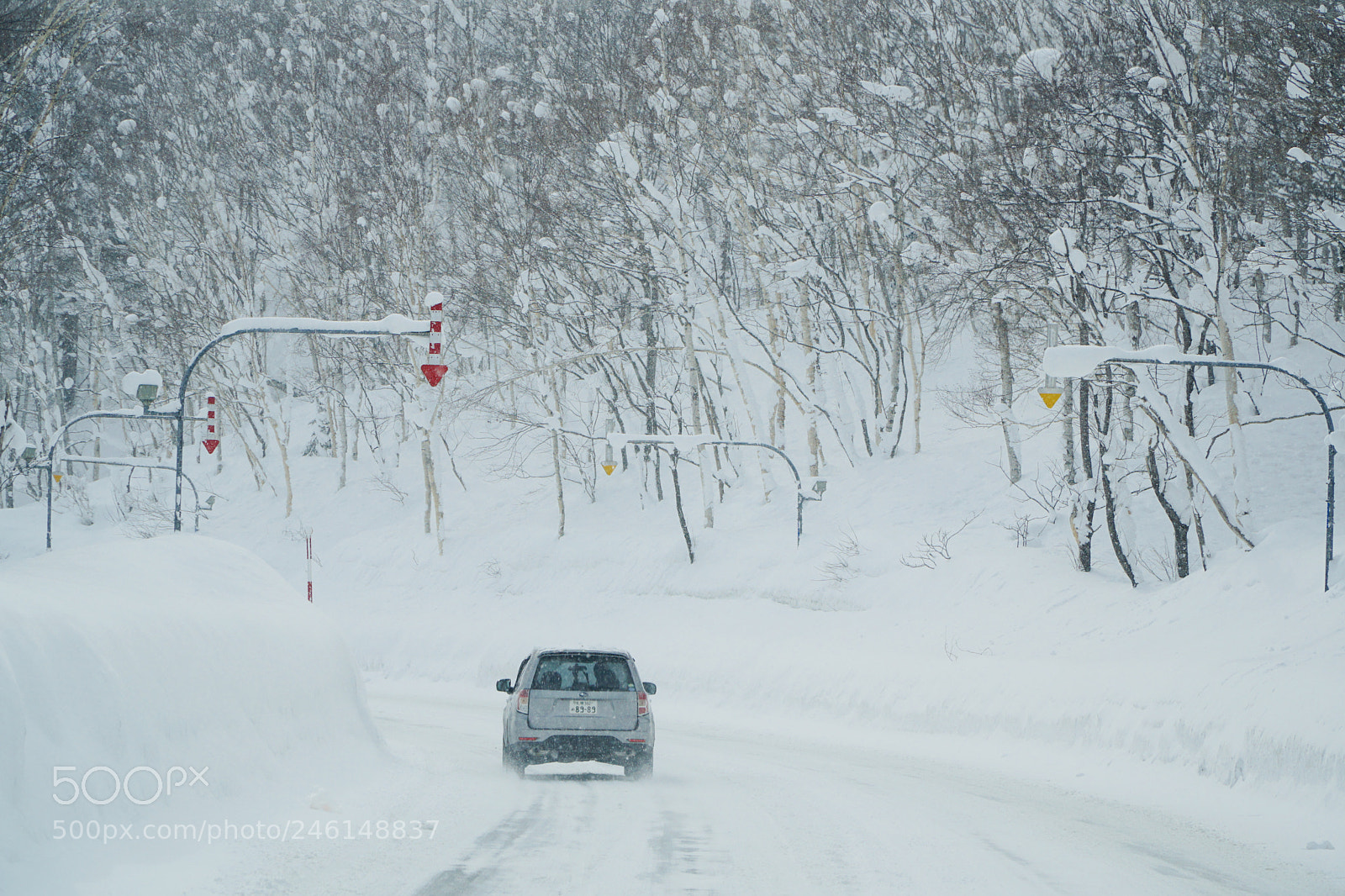 Sony a6300 sample photo. Road to niseko japan photography