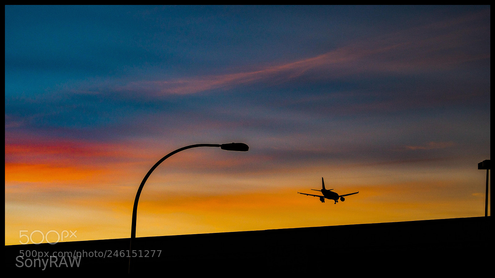 Sony a6500 sample photo. Landing beyond orange horizon photography