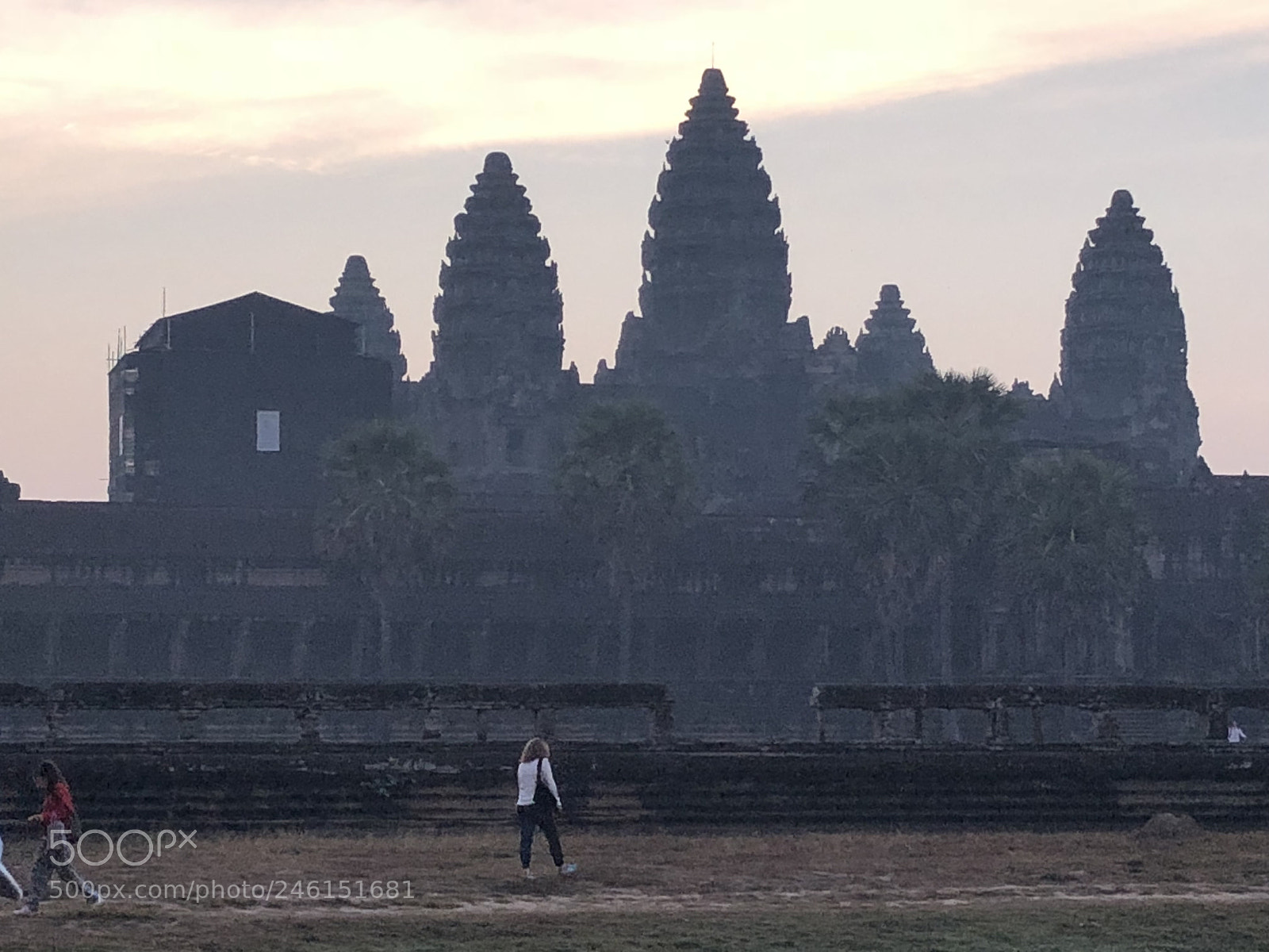 Apple iPhone 8 Plus sample photo. Sunrise at angkor wat photography