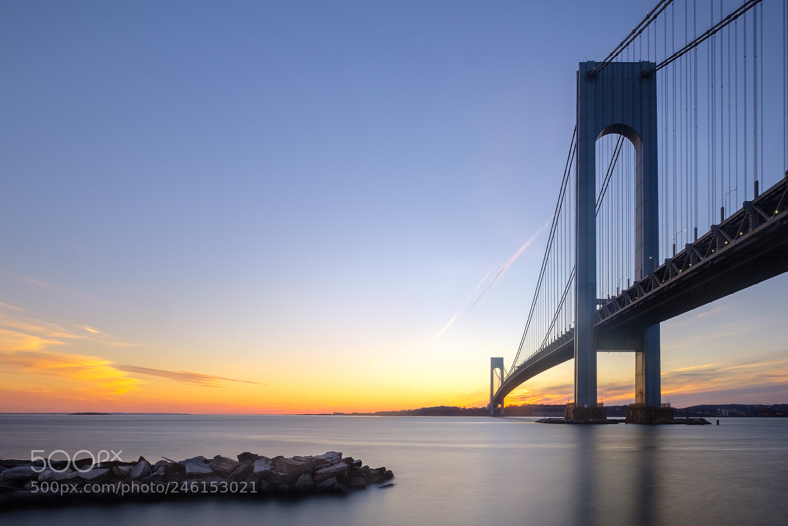 Fujifilm X-T2 sample photo. Verrazano-bridge at sunset photography