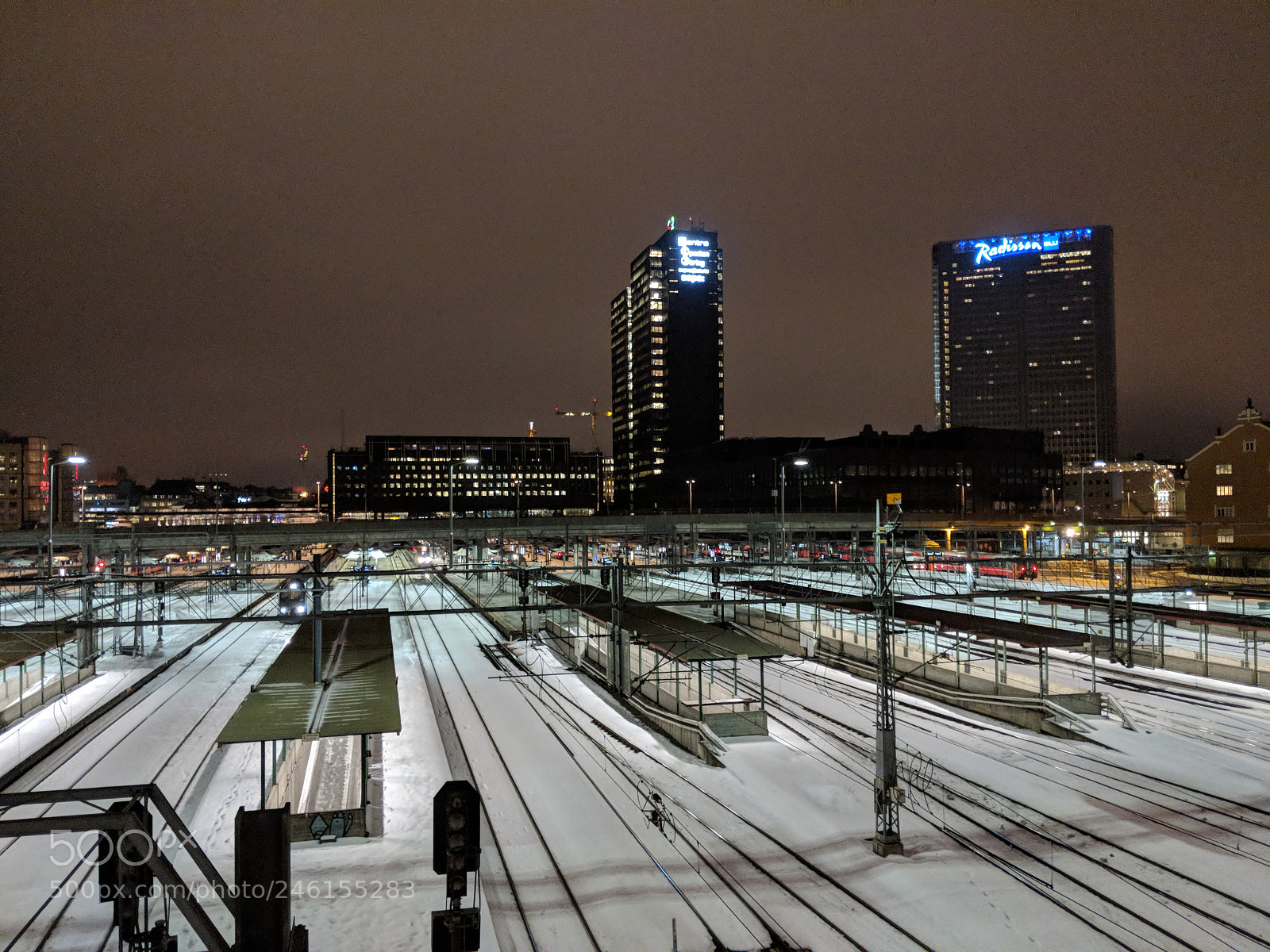 Google Pixel 2 sample photo. Oslo train station in photography
