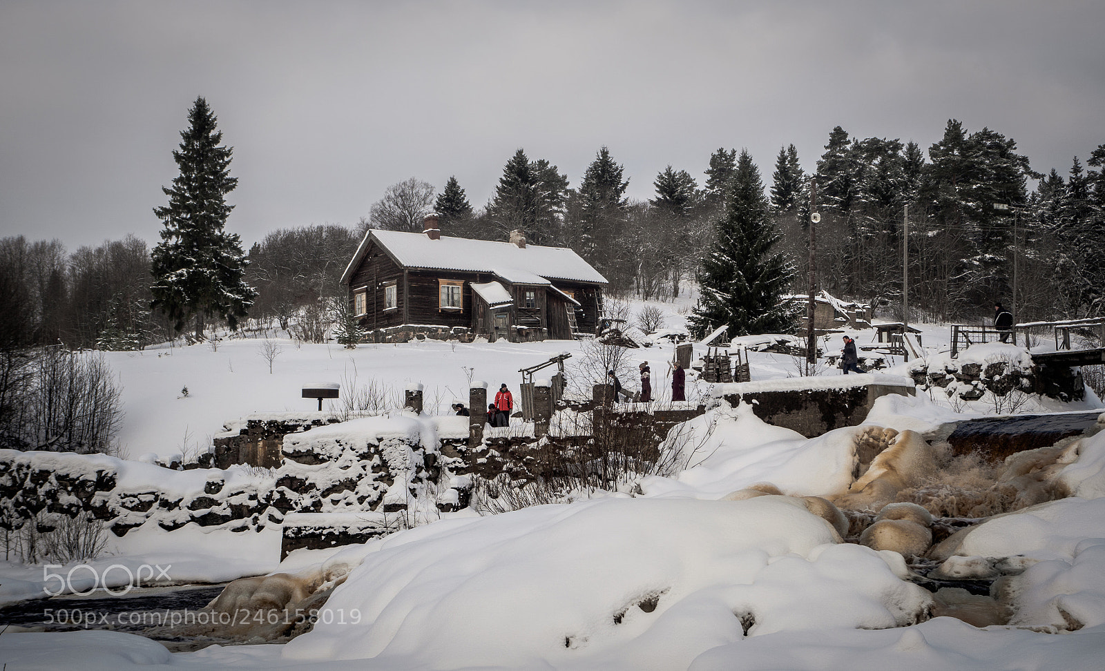 Olympus PEN E-PL7 sample photo. Winter waterfall photography