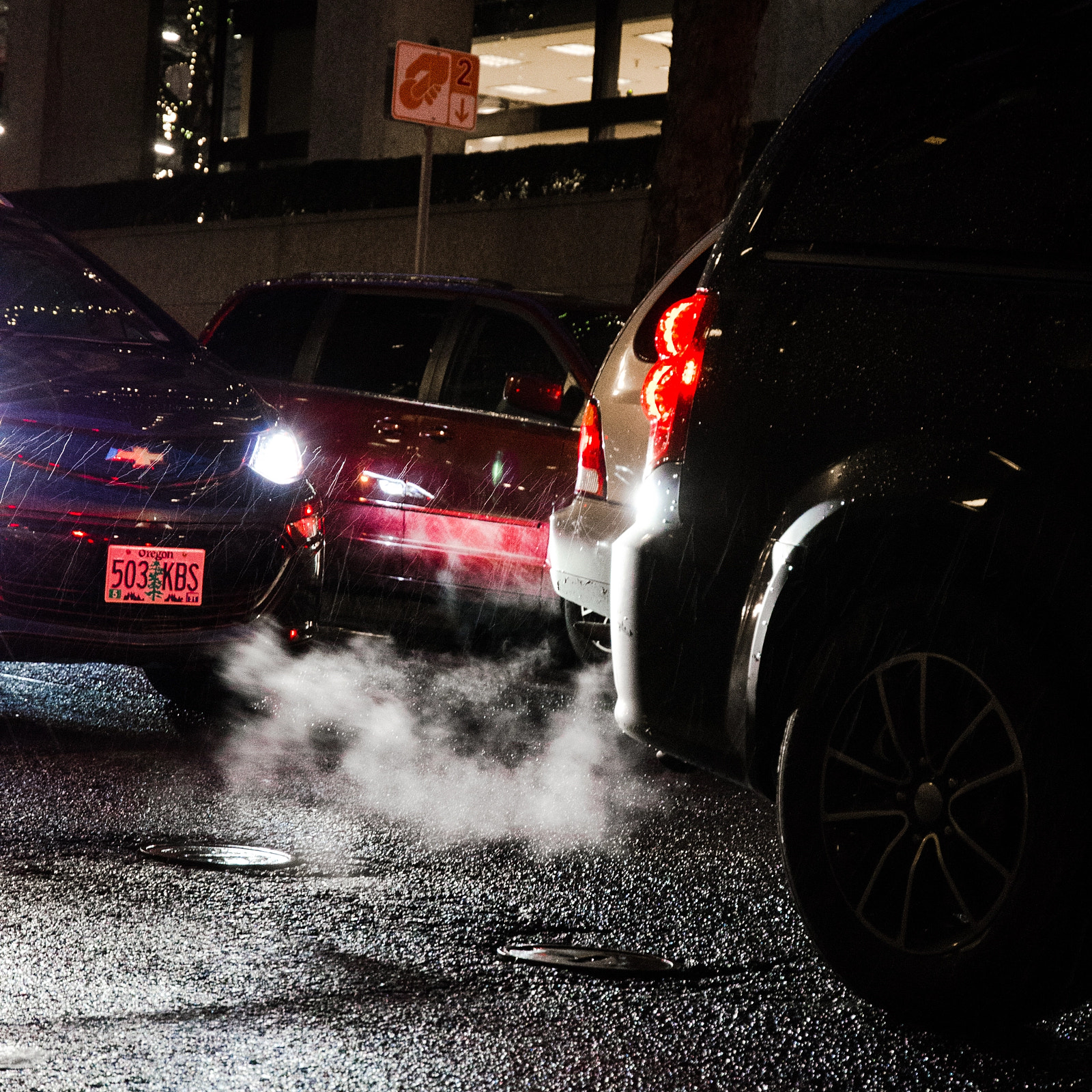 Nikon D5100 sample photo. Rain and smoke photography