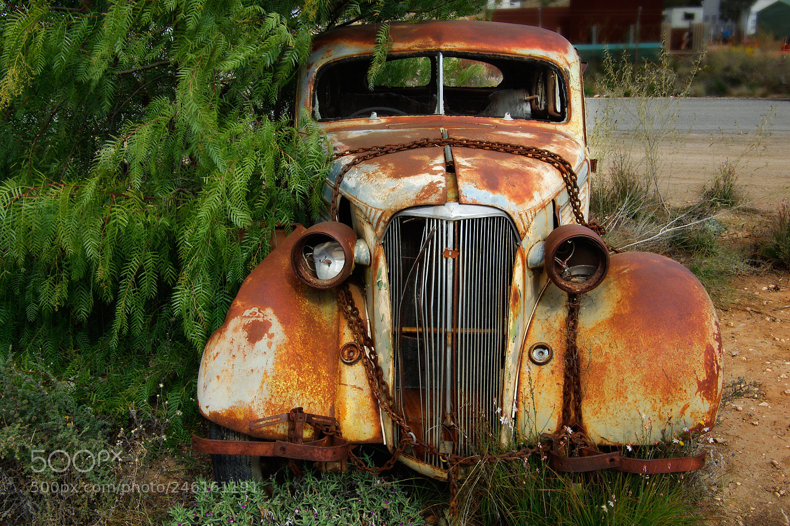 Pentax K200D sample photo. Sad chevy photography