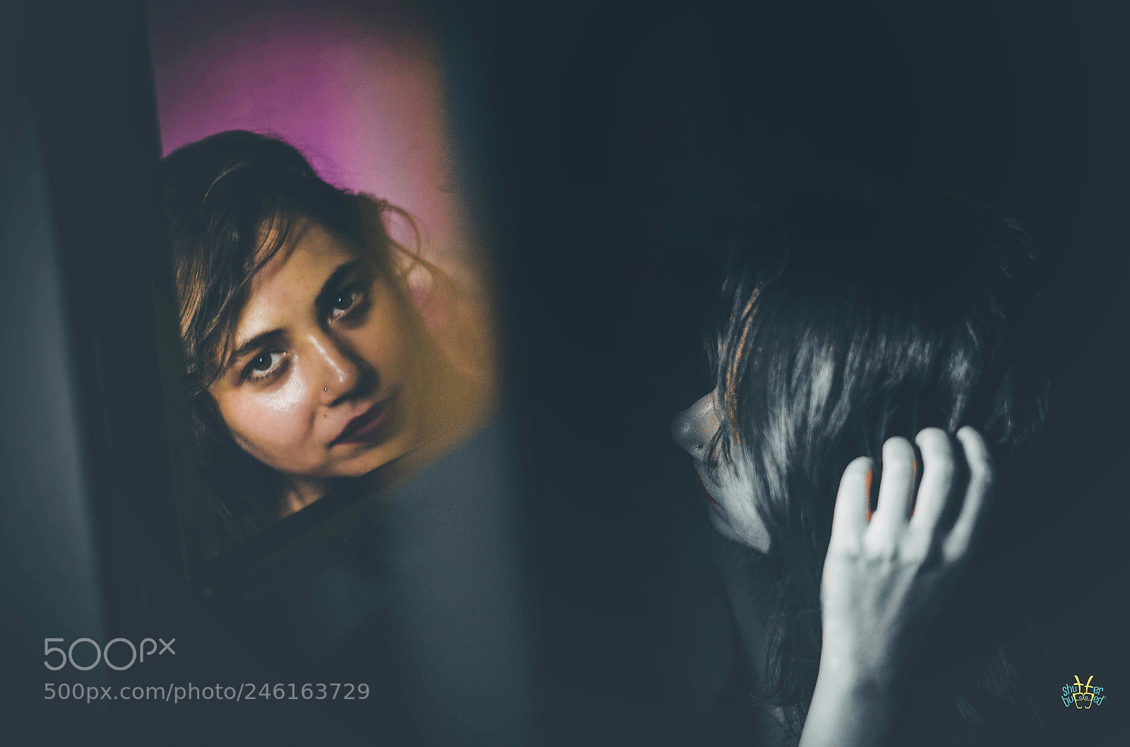 Nikon D5100 sample photo. Coloured introspection photography