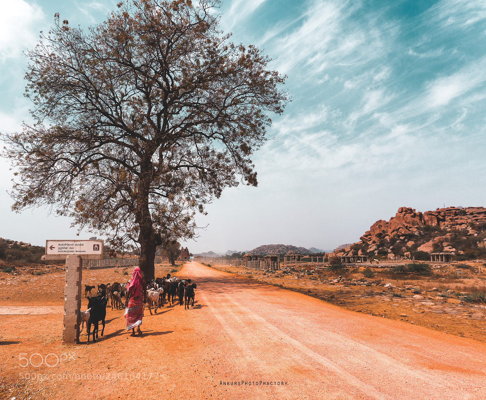 Sony a6300 sample photo. Roads of hampi photography