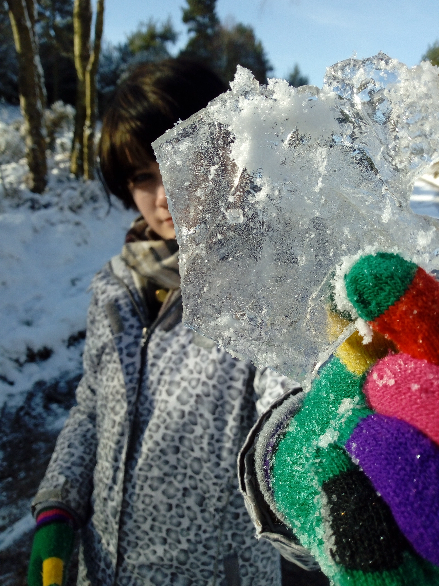 HUAWEI Y6 2017 sample photo. Ice photography