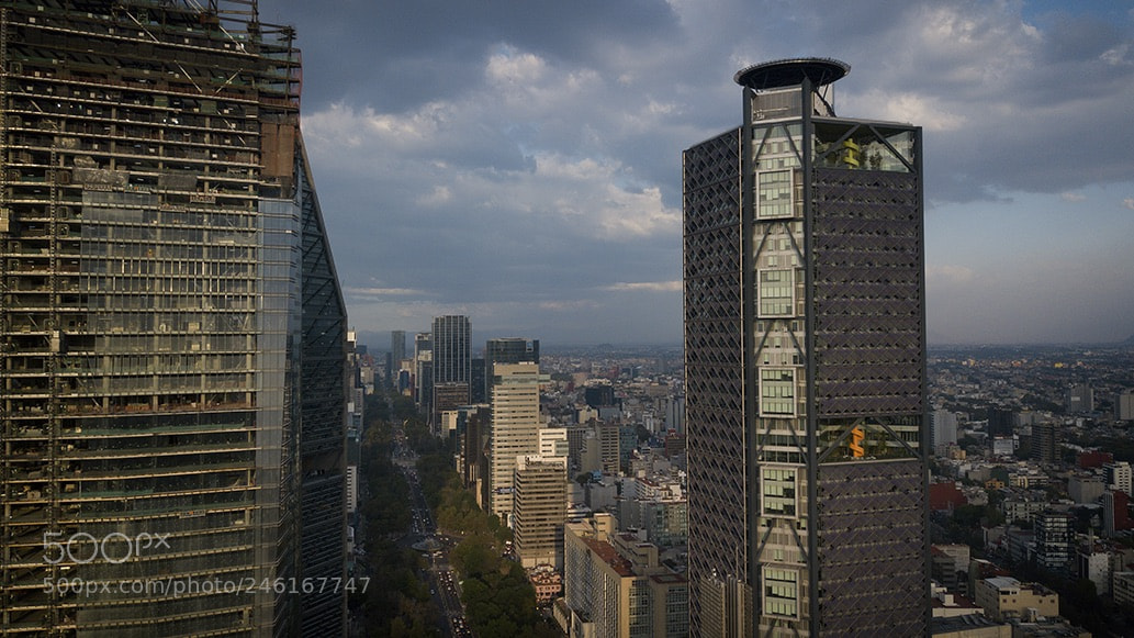 DJI FC220 sample photo. Reforma, mexico city photography
