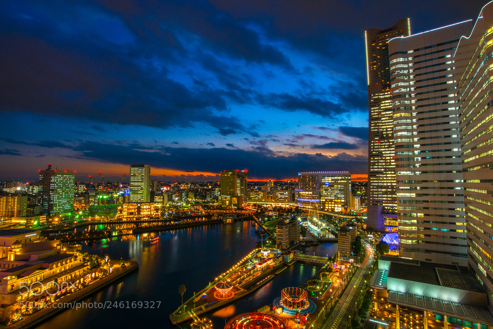 Nikon D800E sample photo. Yokohama night view photography