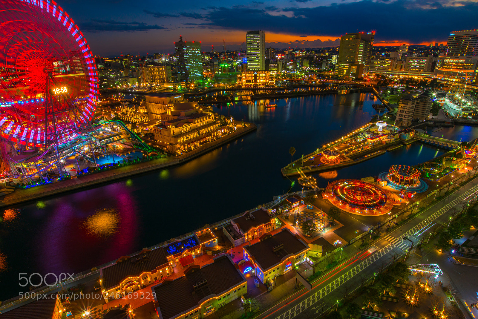 Nikon D800E sample photo. Yokohama night view photography