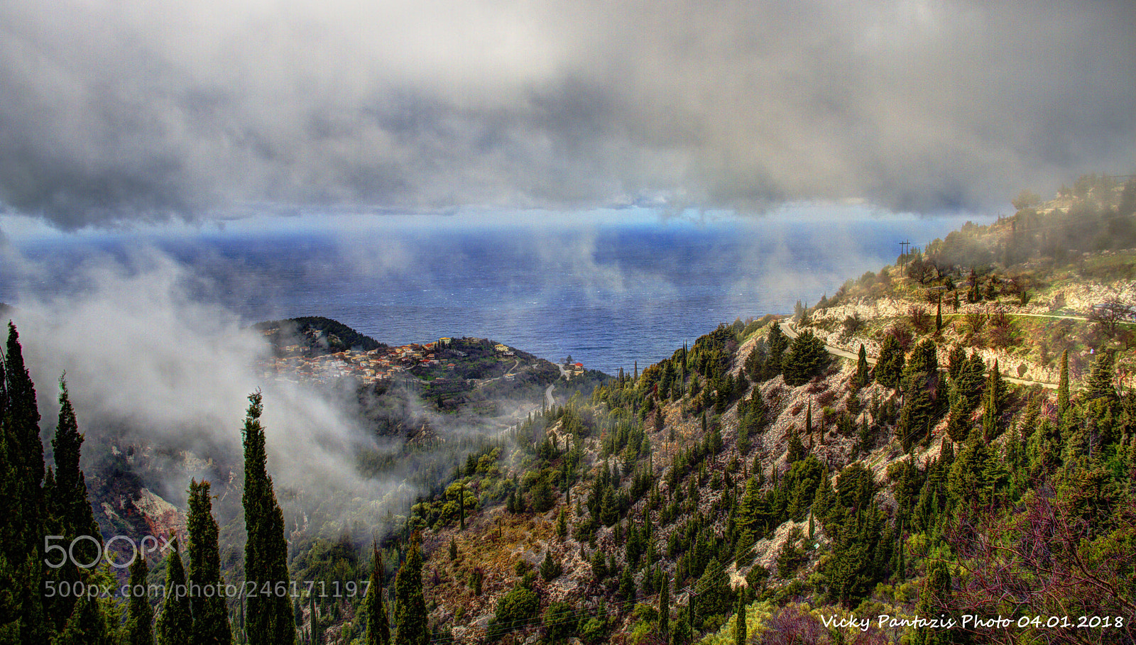 Canon EOS 7D sample photo. Lefkada clouds photography