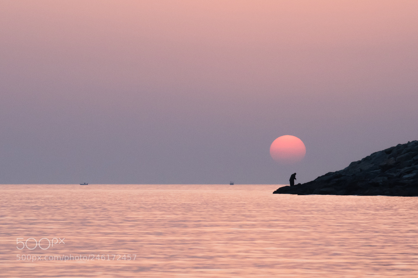 Nikon D810 sample photo. Sunset&fishing photography