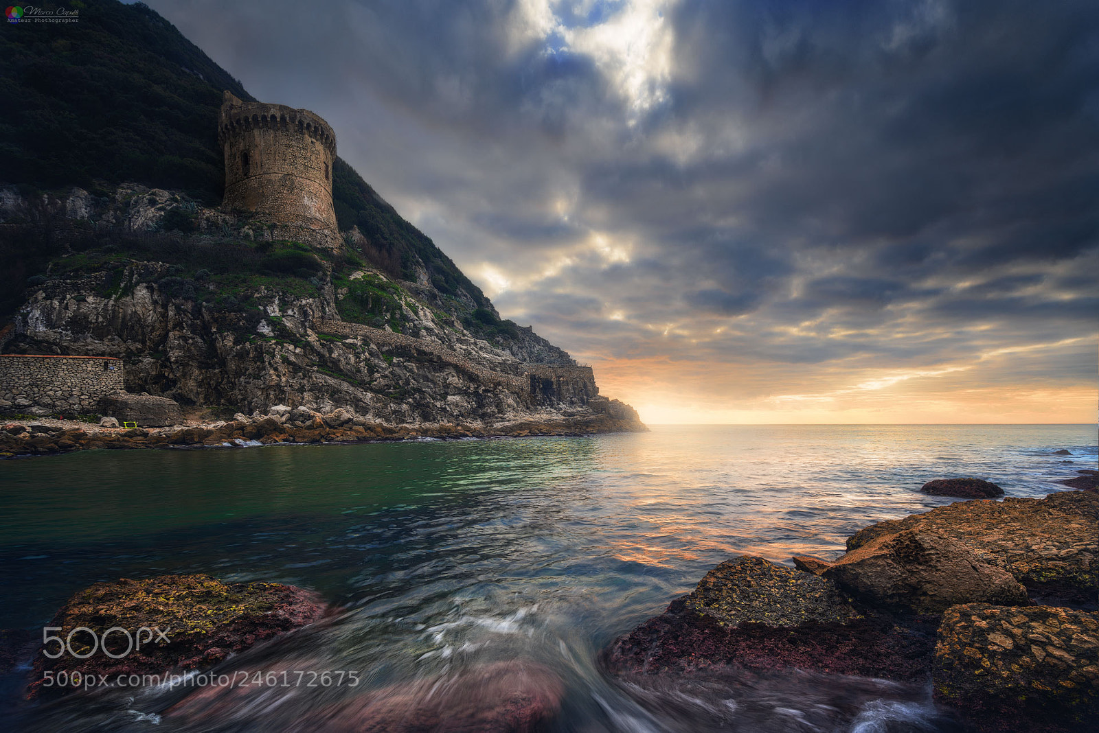Sony a7R II sample photo. Torre paola sunset photography