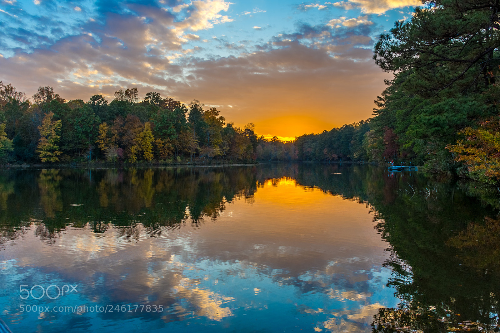 Nikon D7200 sample photo. Fall sunset in durant photography
