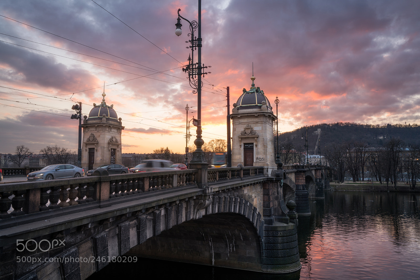 Sony a7R II sample photo. Sunset in prague photography