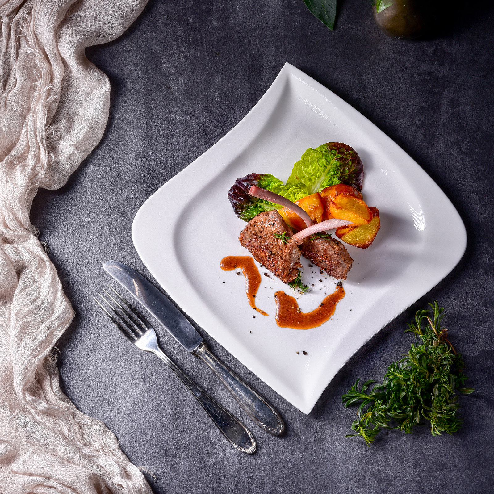 Nikon D810 sample photo. Grilled lamb chops with photography