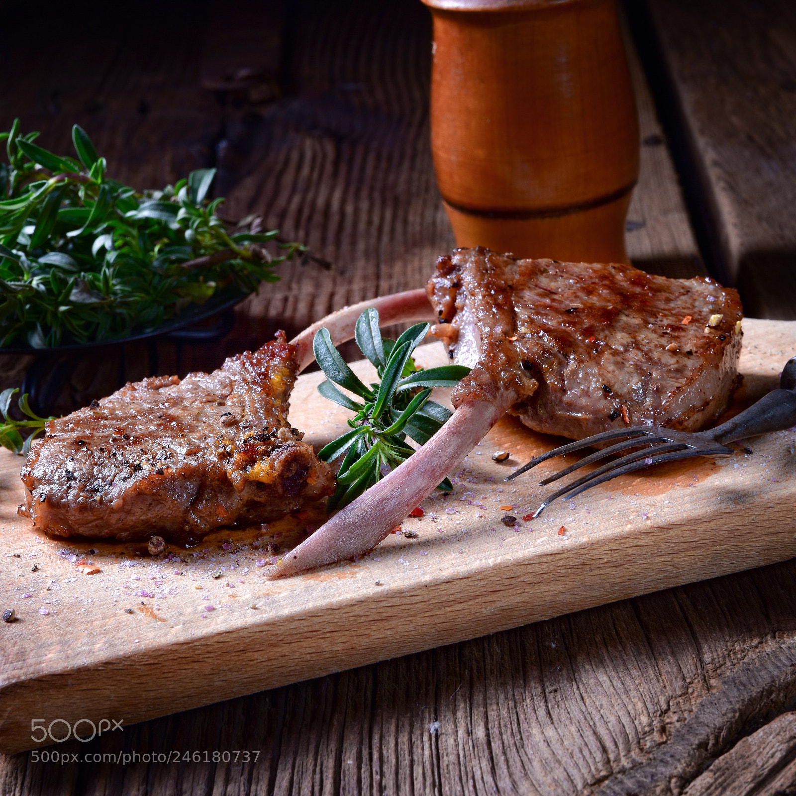 Nikon D810 sample photo. Grilled lamb chops an photography