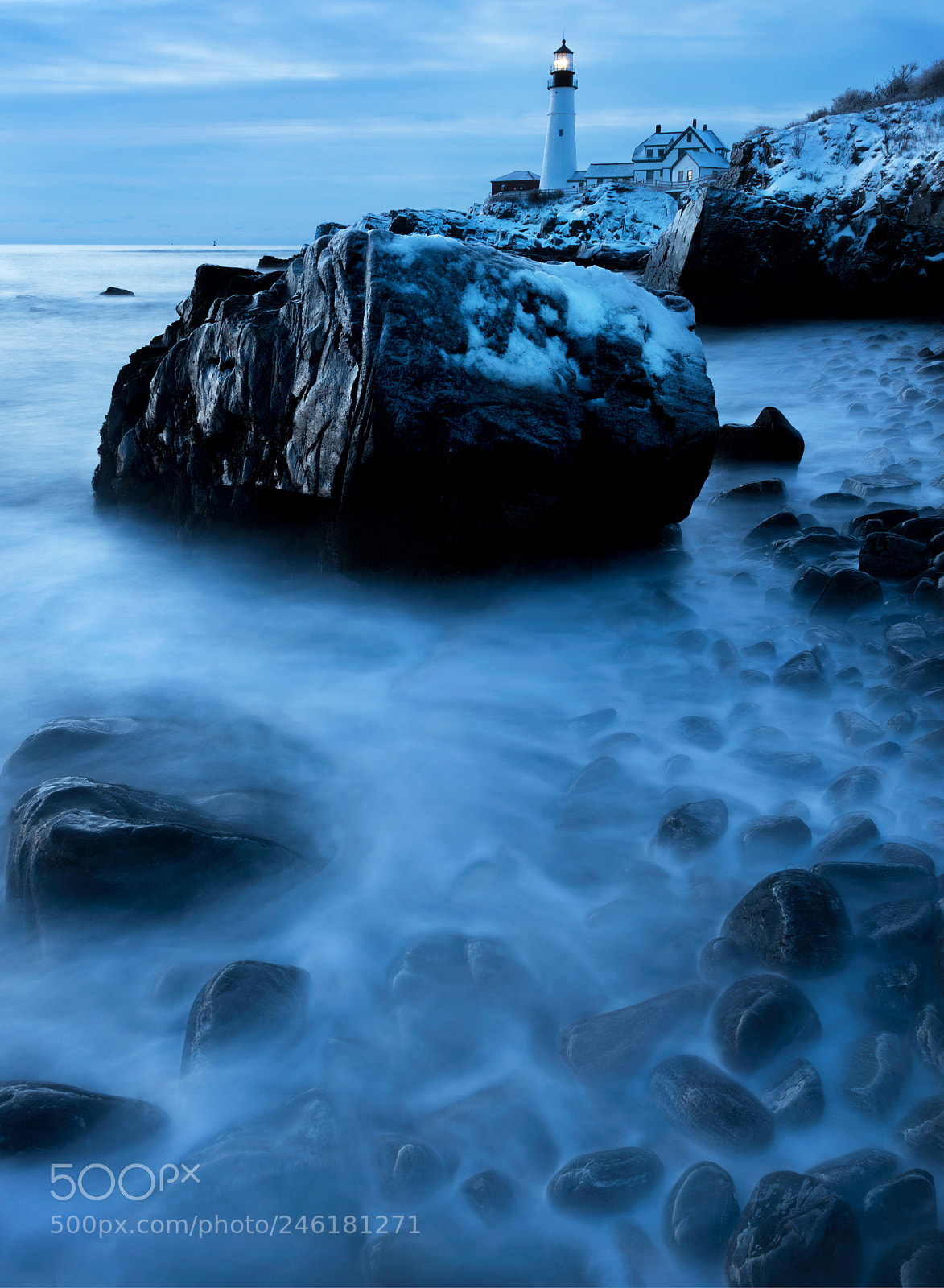 Nikon D810 sample photo. Dawn at portland head photography