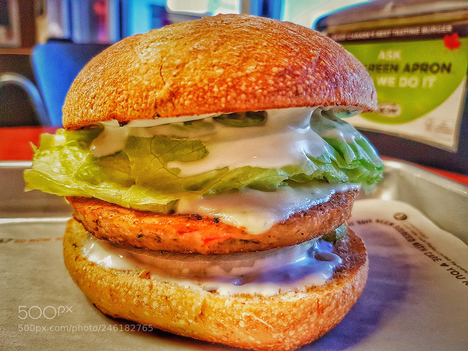 Samsung Galaxy S7 Edge sample photo. Veggie burger photography