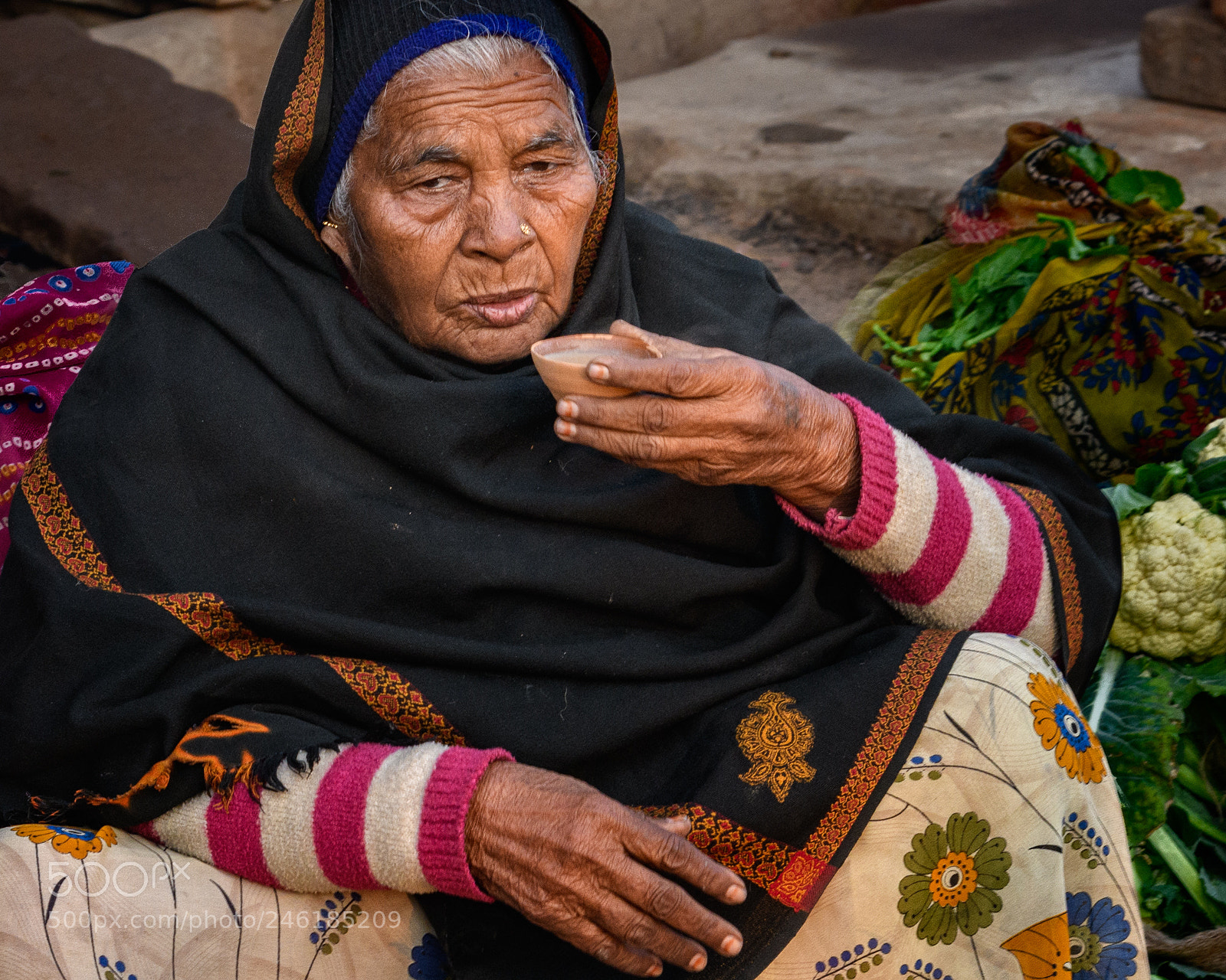 Nikon D850 sample photo. Morinng brew, varanasi, india photography