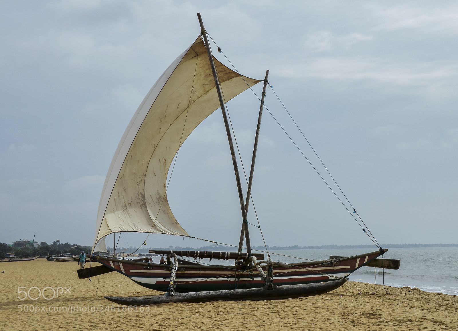 Nikon D5100 sample photo. Boat on negombo beach_1 photography