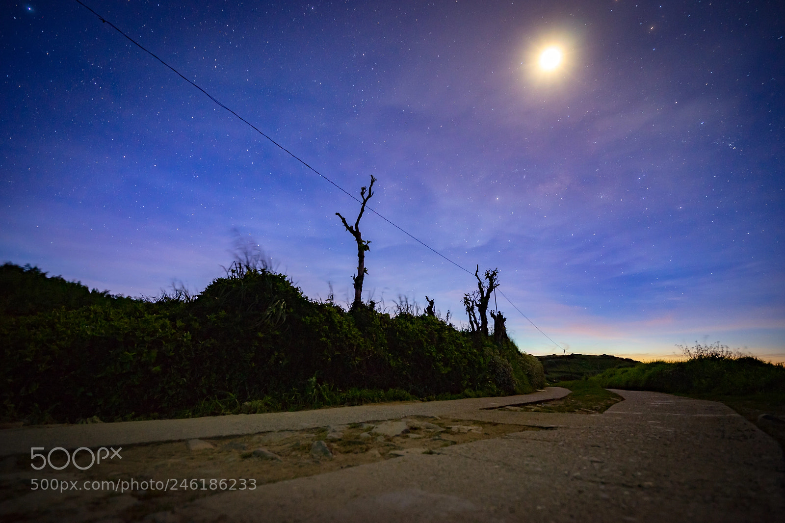 Sony a7 II sample photo. Following the moon and photography