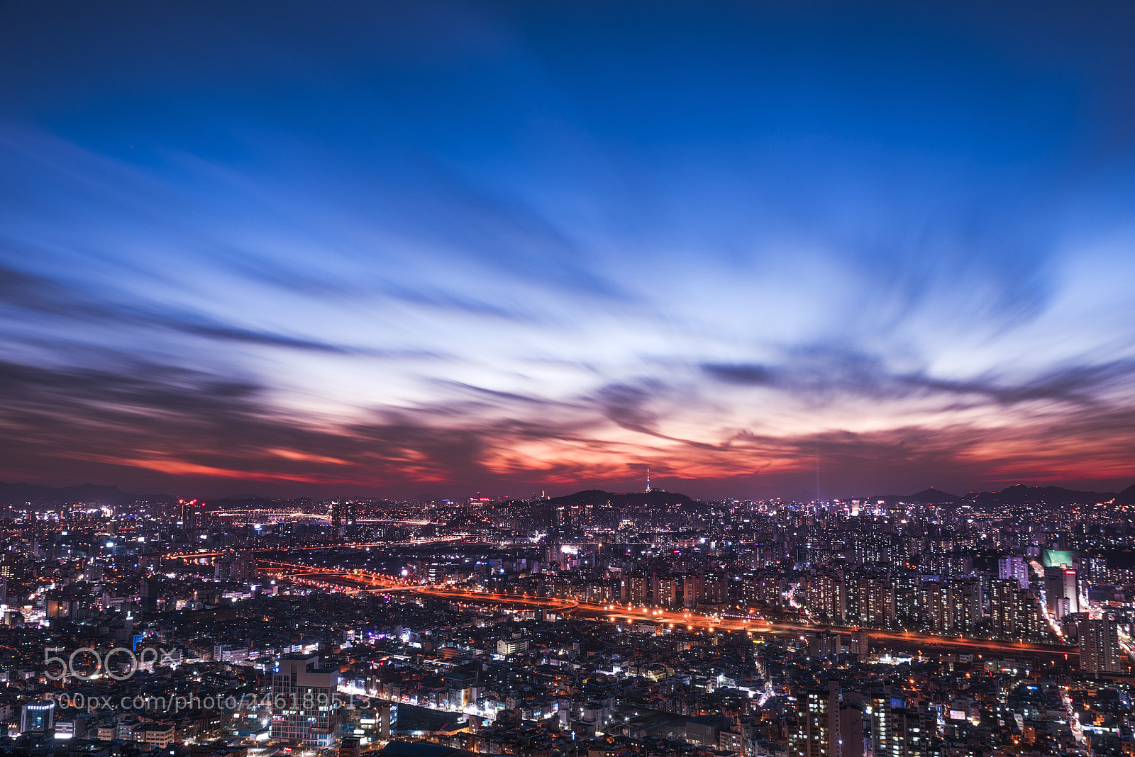 Nikon D810 sample photo. Seoul night photography