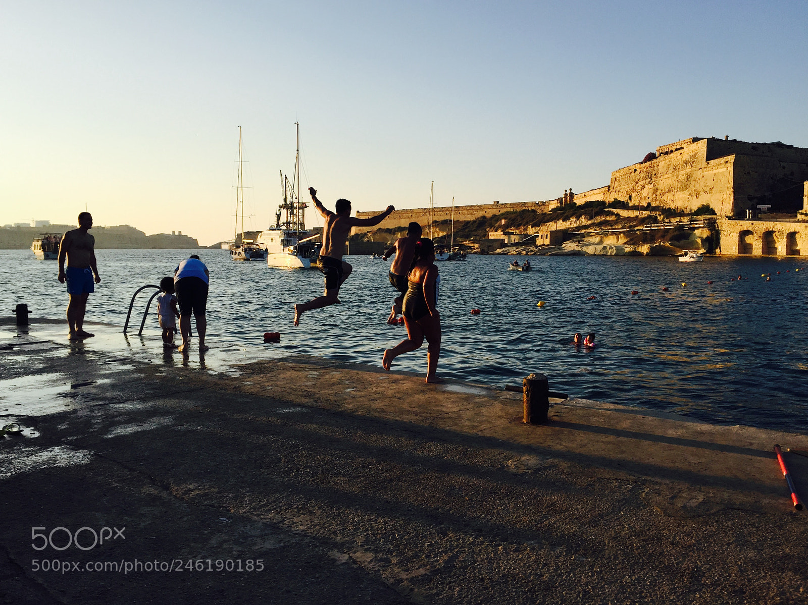 Apple iPhone 6 sample photo. Harbour swim photography