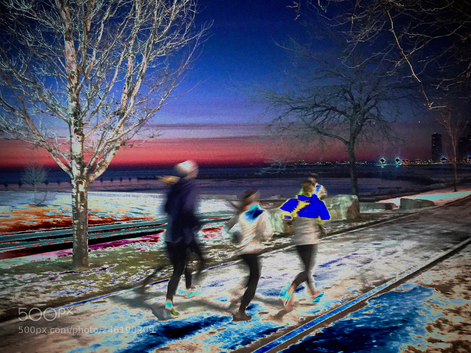 Apple iPhone 6 sample photo. Winter running in chicago photography