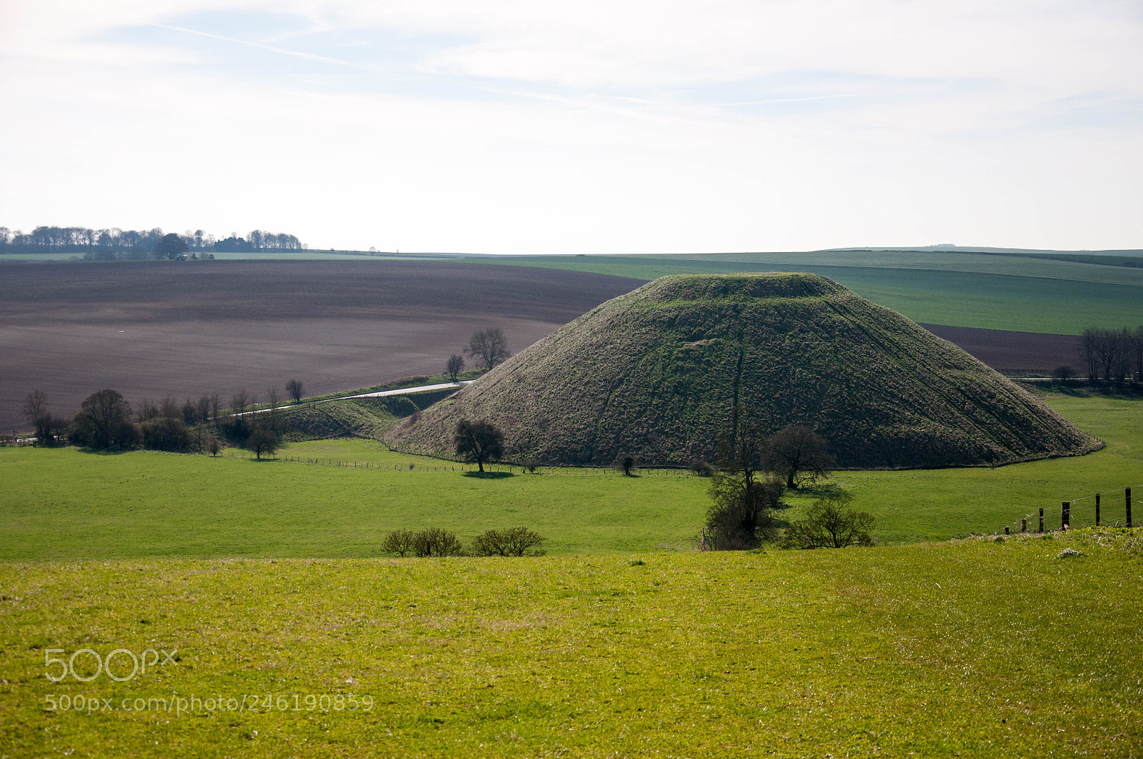 Nikon D90 sample photo. Silbury hill photography