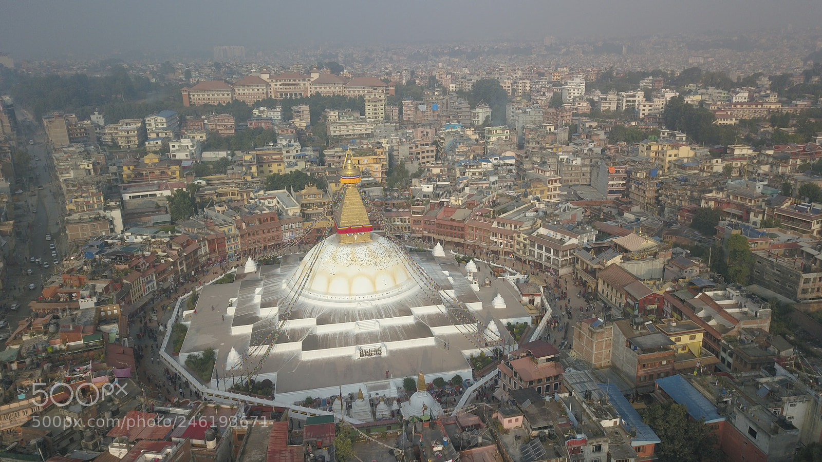 DJI FC220 sample photo. Stupa bodhnath kathmandu, nepal photography