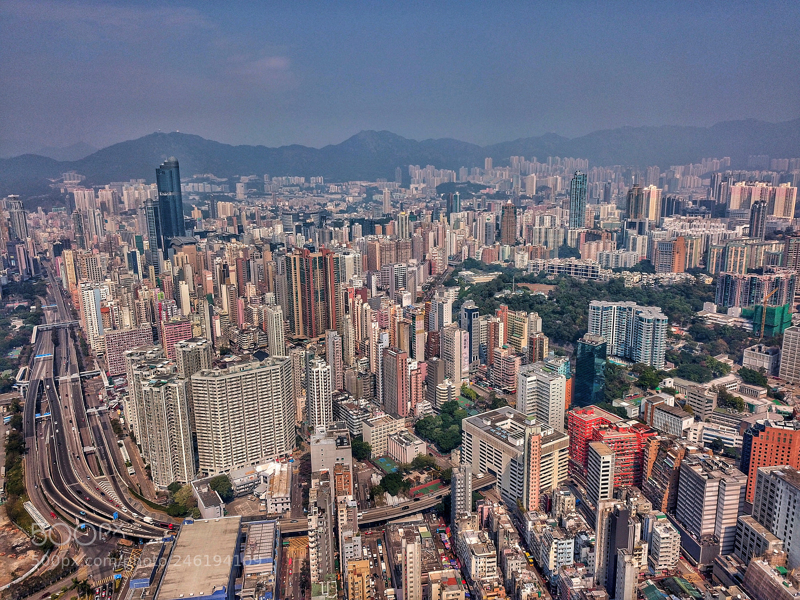 DJI FC220 sample photo. Mongkok photography